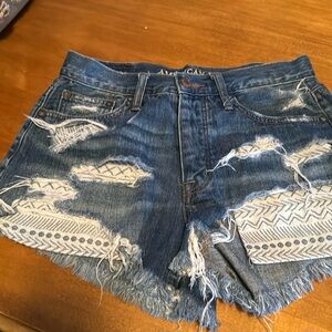 American Eagle vintage high rise festival shorts size 0